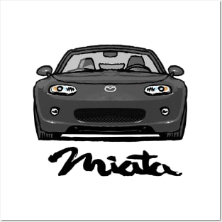 Mazda Mx5 Miata NC1 Grey Posters and Art